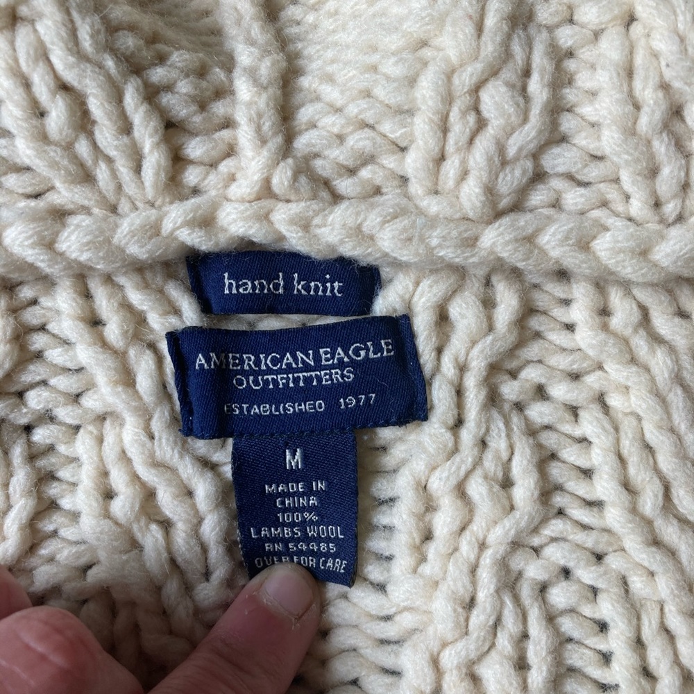 Vintage hand knit American eagle sweater - Picture 8 of 10